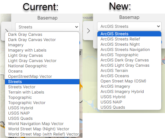 Updated Basemaps